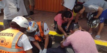 Motociclista tronchado