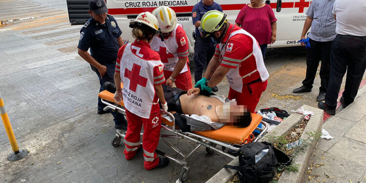 Motociclista estrellado