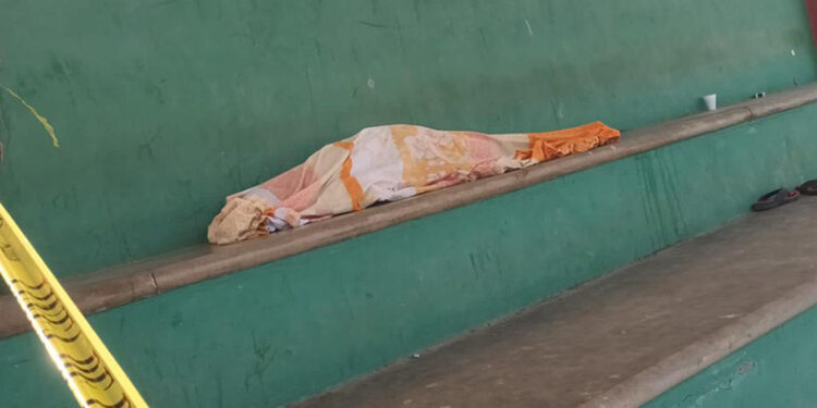 En partido de futbol