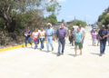 Entrega calle pavimentada en Agrónomos Mexicanos