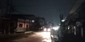 A oscuras quedó San Caralampio