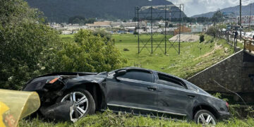 Casi se cae al río Amarillo de San Cristóbal