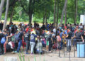 Llegó al campamento de Viva México