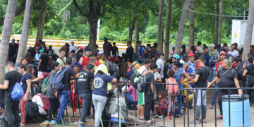 Llegó al campamento de Viva México