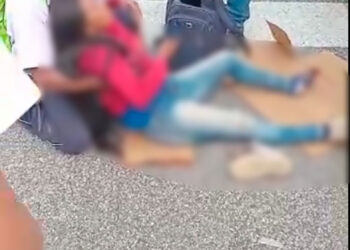 Embestida por una troca