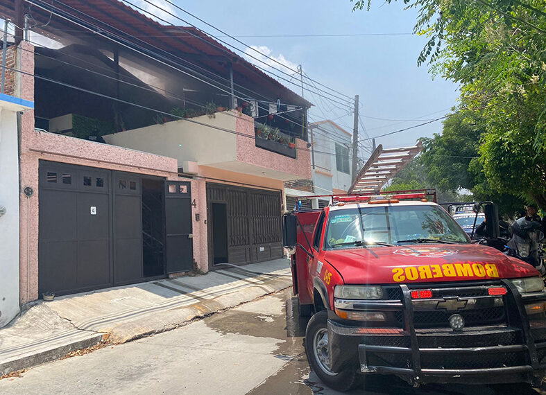 Casa agarró fuego