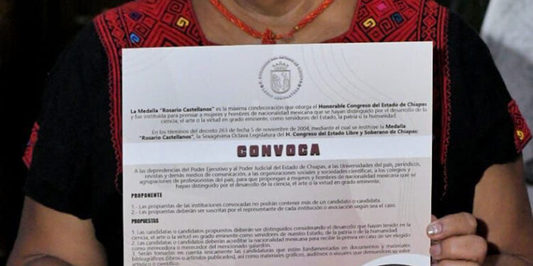 Presentan convocatoria a la medalla Rosario Castellanos