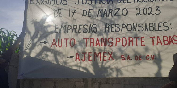 Bloqueo en demanda de justicia