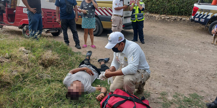 Soberbio porrazo por farol