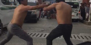 Choferes arman pelea callejera