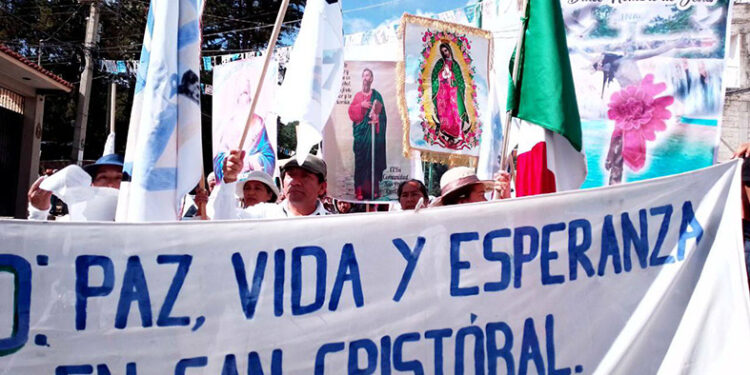 Peregrina por la paz