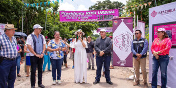 Entregó red de agua entubada en colonia 3 de marzo