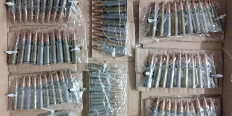 Localizan cartuchos útiles abandonados