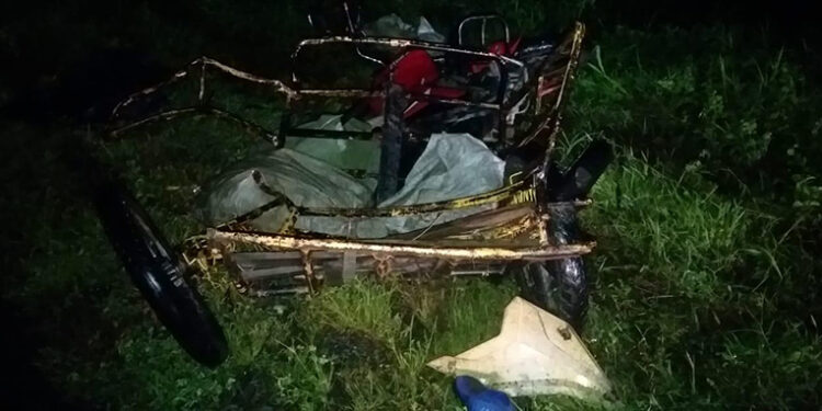 Mototriciclistas encumbrados