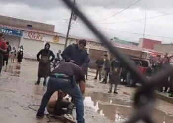 Lo dejaron bombo a golpes