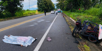 Muere conductor de mototriciclo