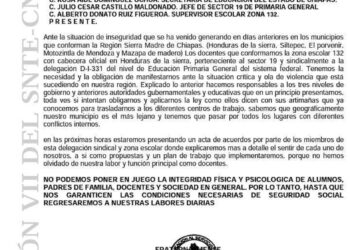 Suspenden clases en la Sierra