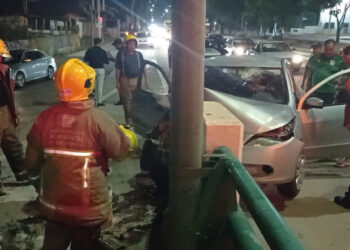 Bolenco se estrelló contra muro