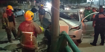 Bolenco se estrelló contra muro