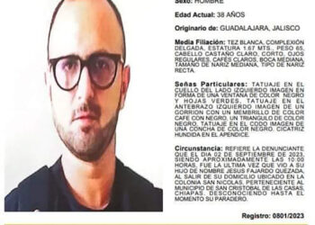 Buscan a desaparecido
