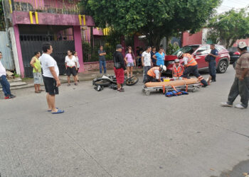 Quiso rematar a motociclista