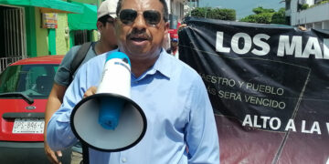 Protestan en la capital chiapaneca