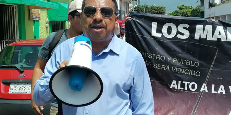 Protestan en la capital chiapaneca