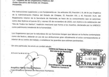 Tendrá puente de “Todos los Santos”