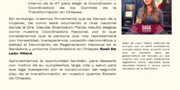 AL PUEBLO DE CHIAPAS