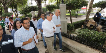 Supervisa obra del Parque de la Marimba