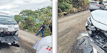 Encontronazo colectivo