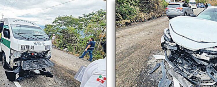 Encontronazo colectivo