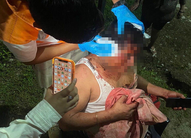 Lesionado con arma blanca