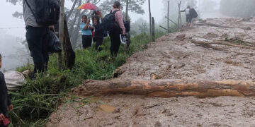 Lluvias afectan carreteras en Chiapas