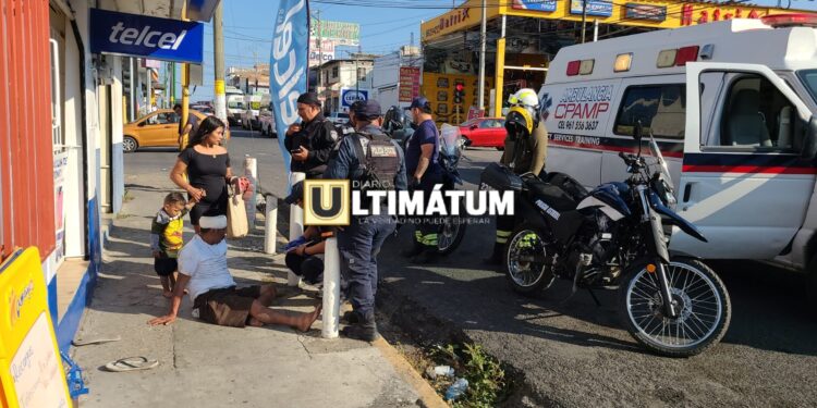 Hombre golpea a la nueva pareja de su ex en la vía pública