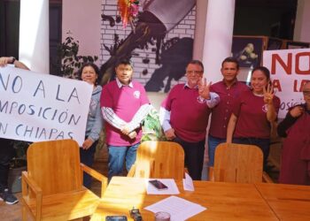 No a la imposición: simpatizantes de Morena en SCLC