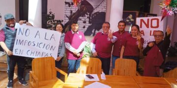 No a la imposición: simpatizantes de Morena en SCLC