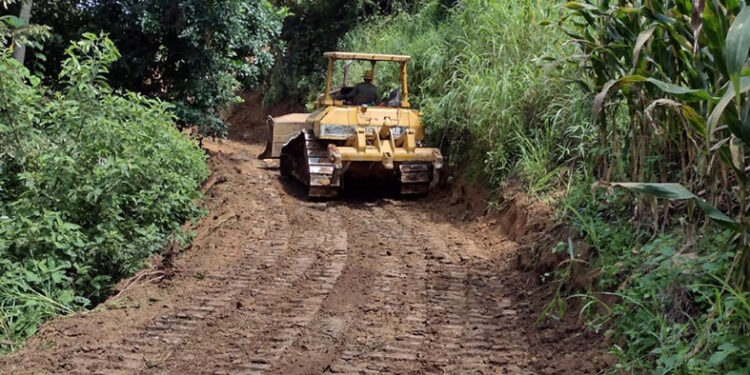 Construyen camino en Nuevo Guerrero