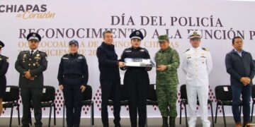 Reconoce Rutilio Escandón labor de policías para mantener la estabilidad y la armonía en Chiapas