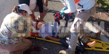 Derrapó en la curva del “Gringo”