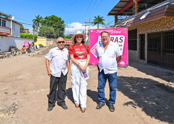 Supervisa avance de obra en Barrio Nuevo