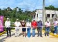 Inauguró pavimentación hidráulica