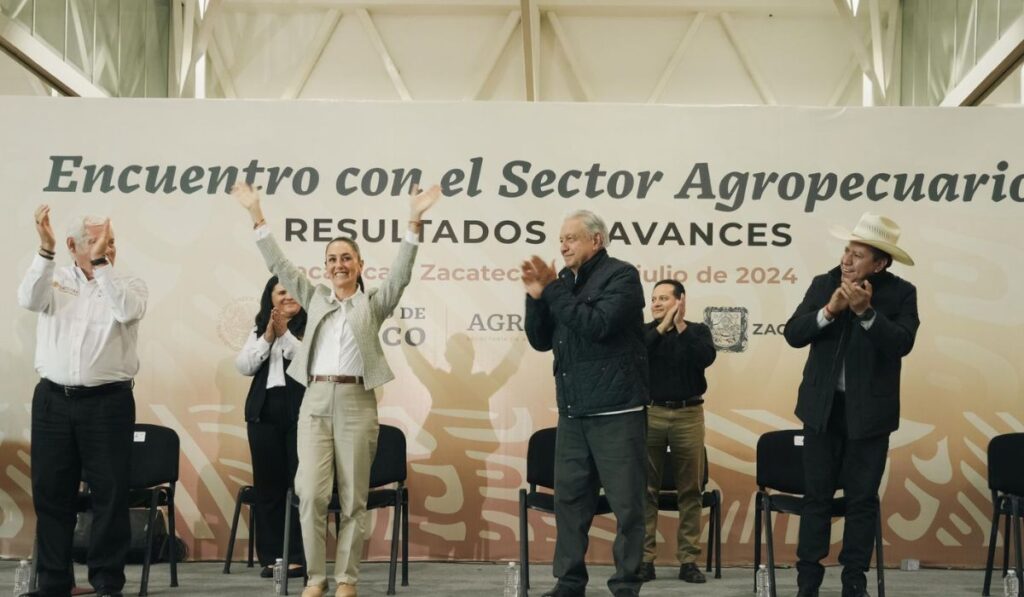 Durante su visita a Zacatecas, Claudia Sheinbaum aseguró la continuación de programas del bienestar y la construcción de la presa de Milpillas.