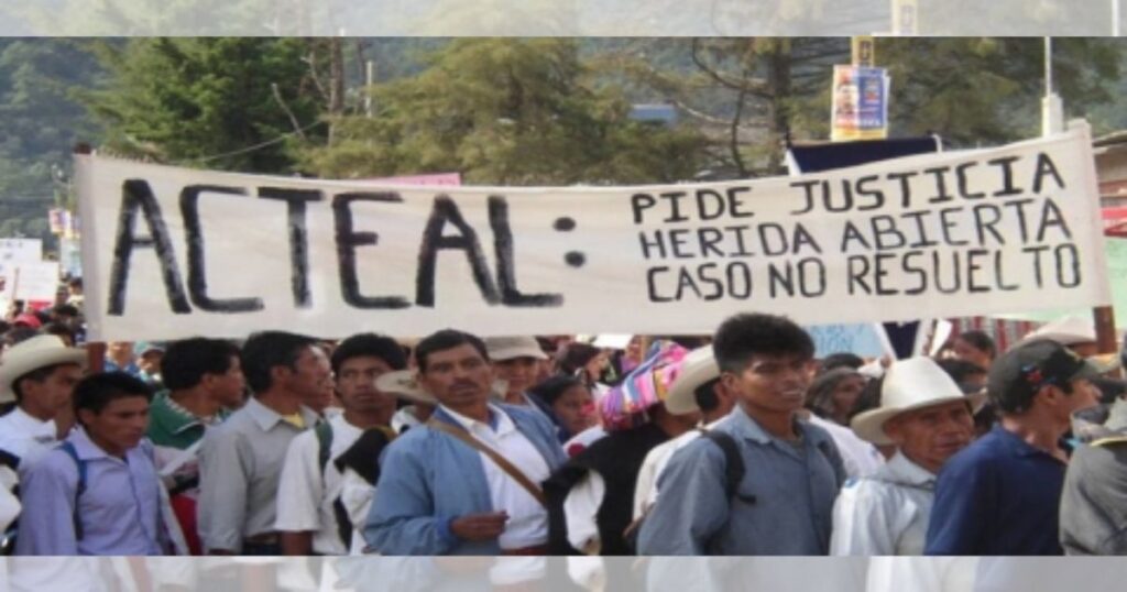 La agrupación ofreció, este fin de semana, una conferencia en Acteal para recordar que hace 15 años la Suprema Corte de Justicia de la Nación ordenó liberar a los autores materiales de la masacre. 