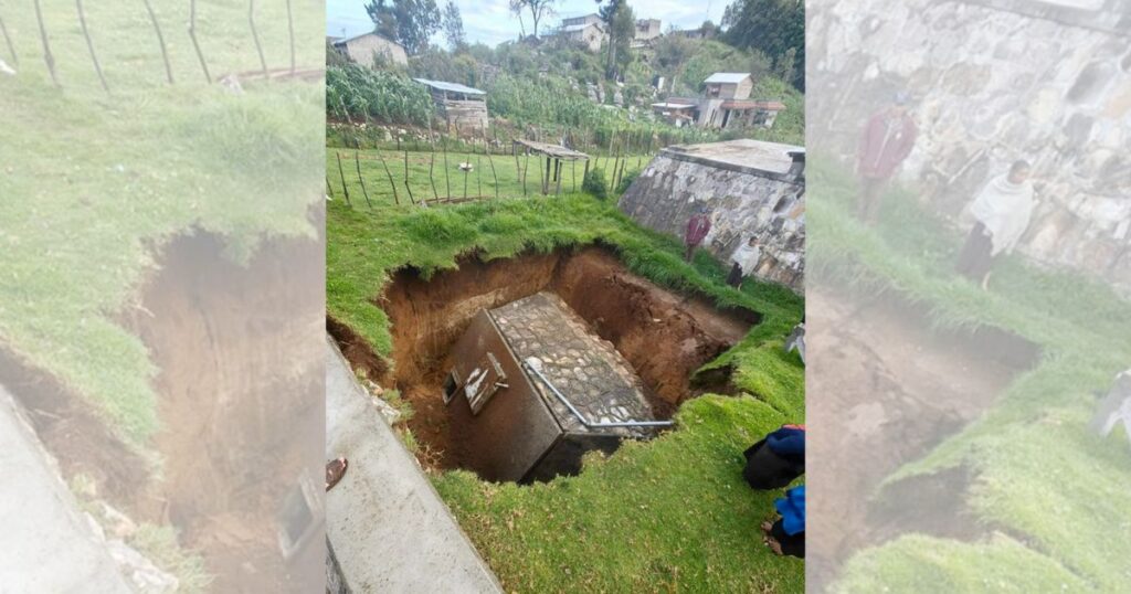 El tanque de almacenamiento quedó sumergido. 