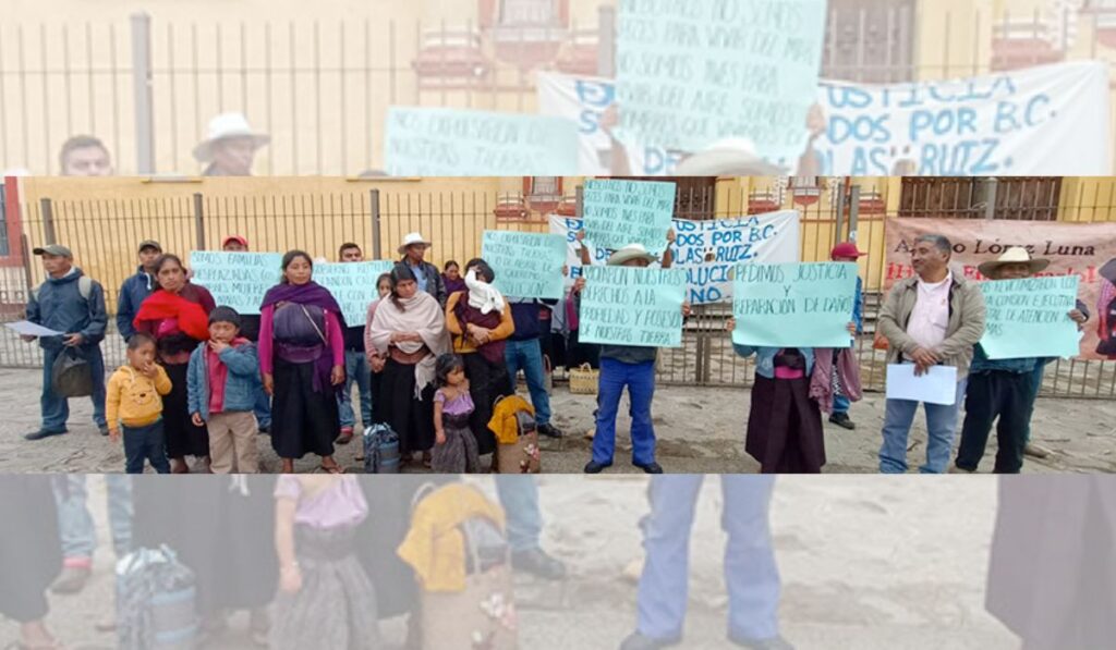 Señalaron que fueron desalojados por caciques del municipio, quienes se apoderaron de sus casas y animales.