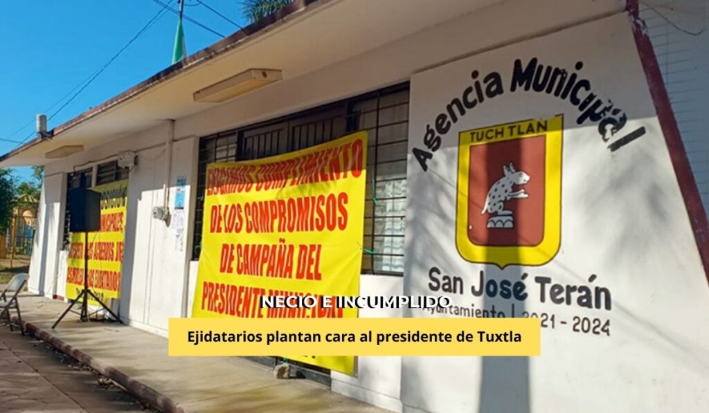 Tomaron las agencias municipales de San José Terán, Plan de Ayala y Terán en protesta.
