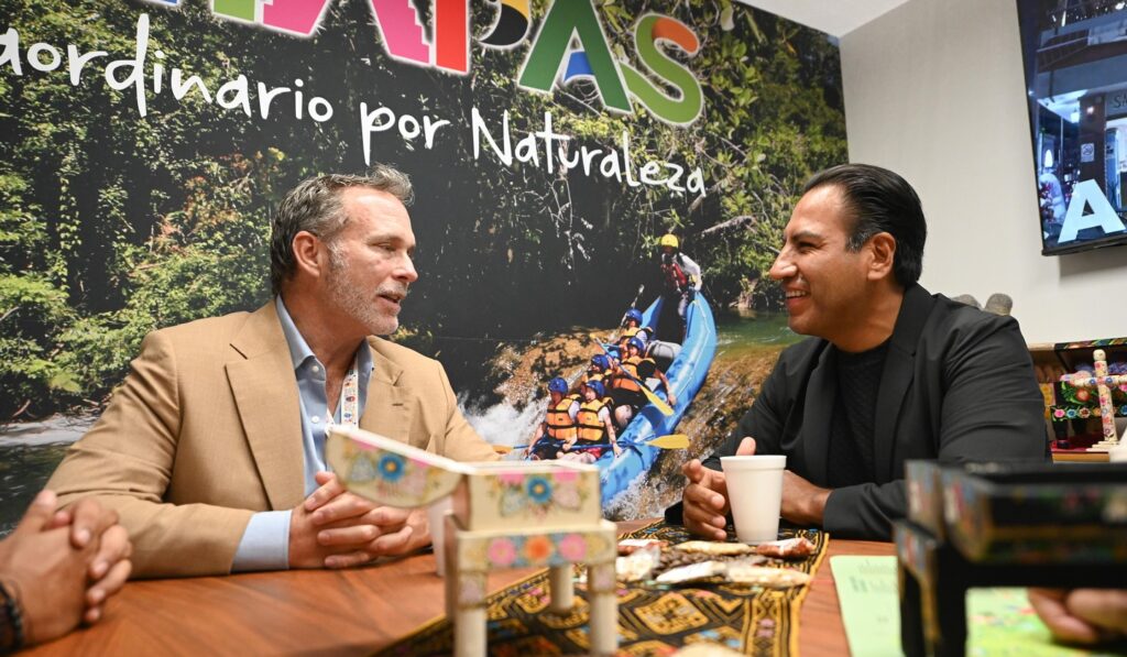 El gobernador promueve al estado como un destino seguro y de talla internacional en el Tianguis Turístico México 2025.