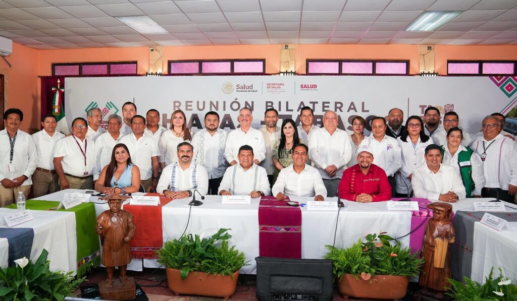 Eduardo Ramírez y Javier May sellan alianza por la salud en Reunión Bilateral.