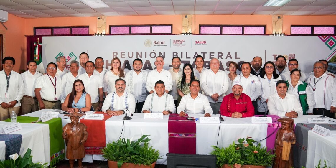 Eduardo Ramírez y Javier May sellan alianza por la salud en Reunión Bilateral.